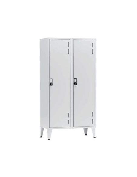 Cacifos Metálicos P/Indústria 2 Cacifos 900x500x1900mm Cinza