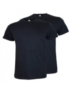 T-Shirt Adulto Algodão 190g Azul Navy Tamanho L Pack 2un