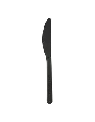 Facas C-PLA 20 lavagens 18cm Preto 50un