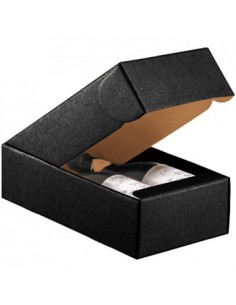 Caixa Cartão p/2 Garrafas Preto 340x1850x90mm