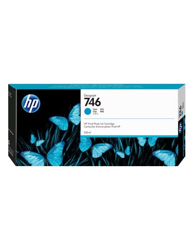 Tinteiro HP 746 Azul P2V80A 300ml