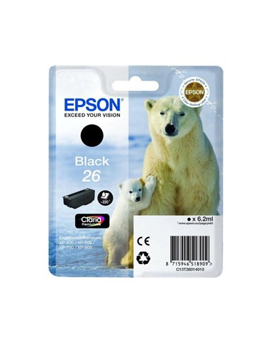 Tinteiro Epson XP600/XP700 Claria Premium nº26 Preto