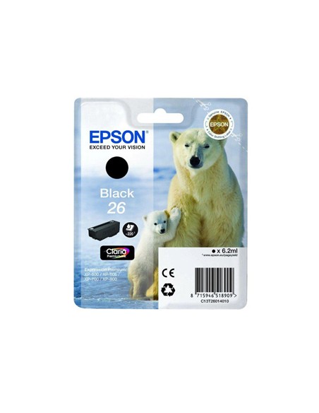 Tinteiro Epson XP600/XP700 Claria Premium nº26 Preto