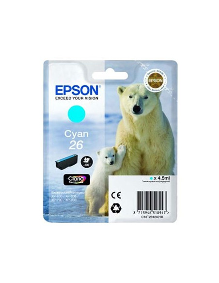 Tinteiro Epson XP600/XP700 Claria Premium nº26 Azul