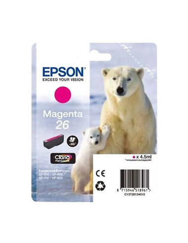 Tinteiro Epson XP600/XP700 Claria Premium nº26 Magenta