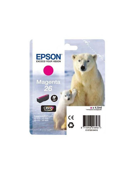 Tinteiro Epson XP600/XP700 Claria Premium nº26 Magenta