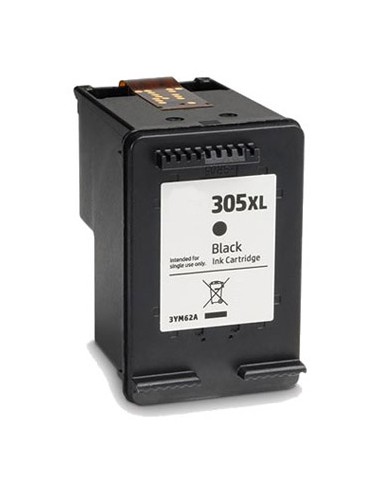Tinteiro Compatível HP 305XL Preto 3YM62A 650 Pág.