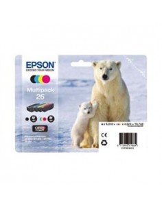 Tinteiro Epson XP600/XP700 Claria Premium nº26 Pack 4 Cores