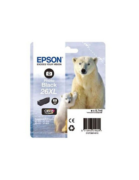 Tinteiro Epson XP600/XP700 Claria Premium nº26XL Preto Photo