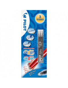 Recarga Gel Pilot Frixion Ball Clicker 0,7mm Preto 3un