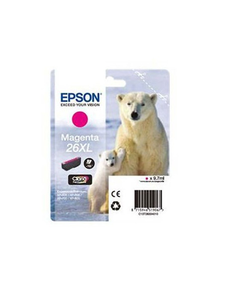 Tinteiro Epson XP600/XP700 Claria Premium nº26XL Magenta