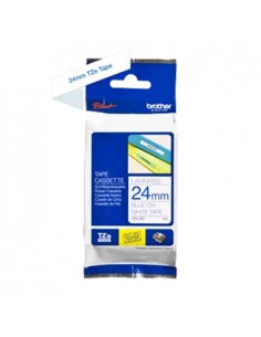 Fita Laminada 24mmx8mts Branco/Azul