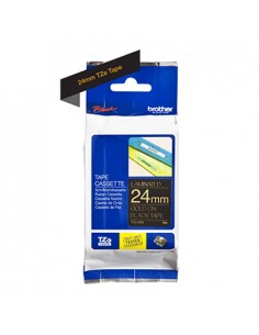 Fita Laminada 24mmx8mts Preto/Dourado