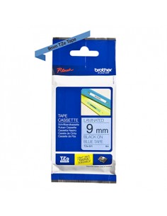 Fita Laminada 09mmx8mts Azul/Preto