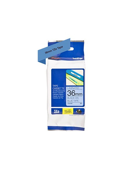 Fita Laminada 36mmx8mts Azul/Preto