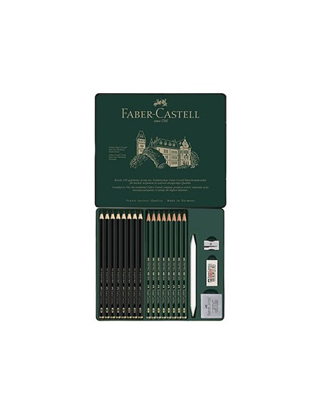 Pack Lápis Grafite Mate + Castell 9000 20 Peças