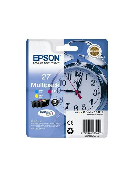 Tinteiro WF3620/WF3640/WF7110/WF7610/WF7620 nº27 Multipack