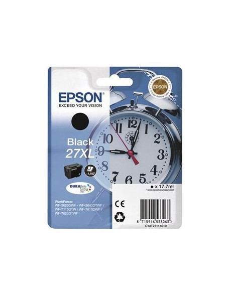 Tinteiro WF3620/WF3640/WF7110/WF7610 nº27XL Preto Alta Capa