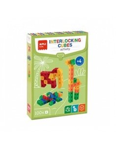 Jogo Educativo Apli Cubos de Conexão 100 Peças