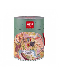 Jogo Educativo Puzzle Circular Apli Monumentos 48 Peças