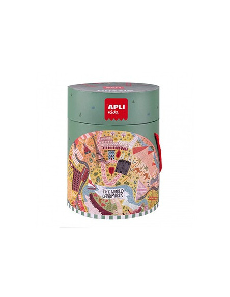 Jogo Educativo Puzzle Circular Apli Monumentos 48 Peças