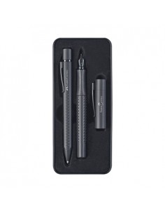 Pack Caneta Permanente + Esferográfica Faber Castell Preto