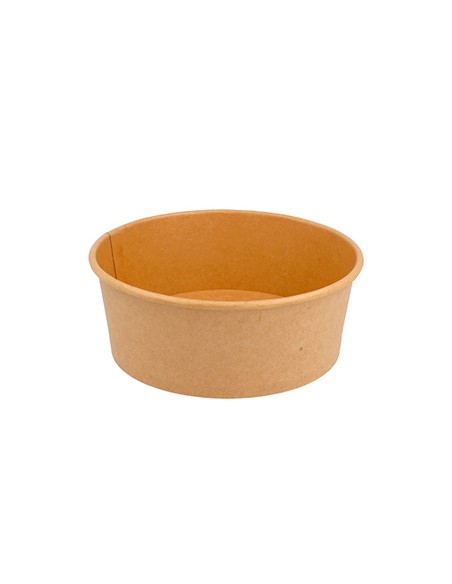 Saladeiras 750ml Cartão Redondo Cor Kraft 50un