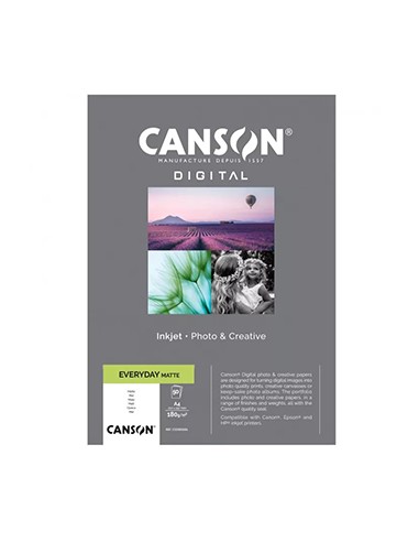 Papel 180gr Foto Canson Everyday Matte A4 50 Folhas