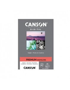 Papel 255gr Foto Canson Premium Highgloss 10x15cm 50 Folhas