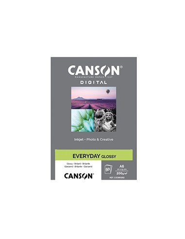 Papel 200gr Foto Canson Everyday Glossy 10x15cm 50 Folhas