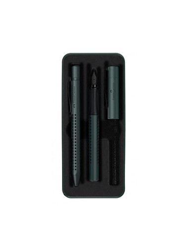 Pack Caneta Permanente + Esferográfica Faber Castell Verde