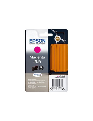 Tinteiro Epson 405 Magenta C13T05G34010 5.4ml 300 Pág.