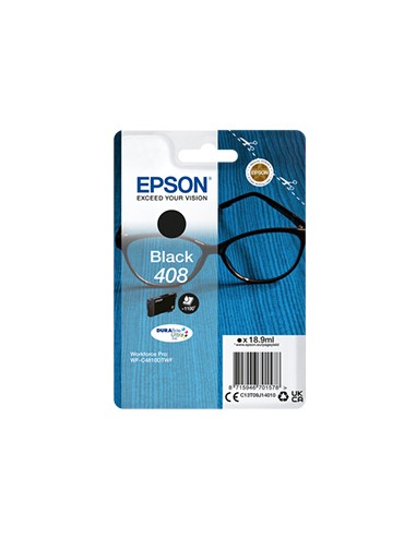 Tinteiro Epson 408 Preto C13T09J14010 18.9ml 1100 Pág.