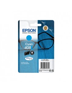 Tinteiro Epson 408L Azul C13T09K24010 21.6ml 1700 Pág.