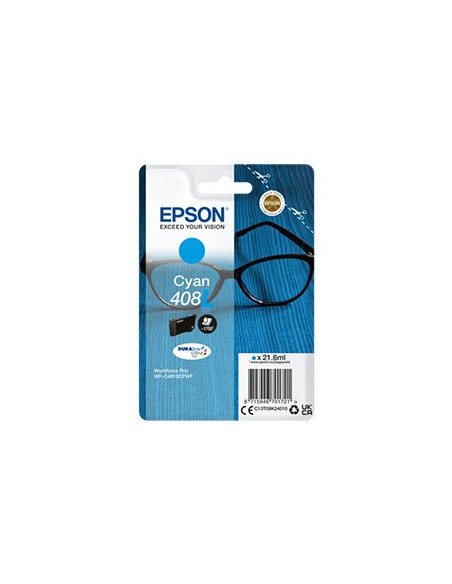 Tinteiro Epson 408L Azul C13T09K24010 21.6ml 1700 Pág.