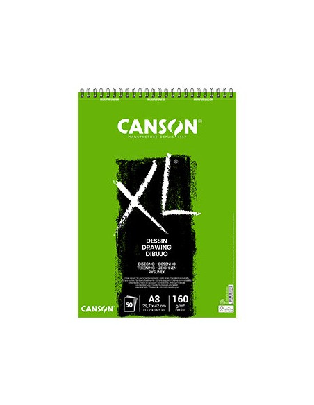 Bloco Espiralado Canson XL Dessin A3 160gr 50 Folhas