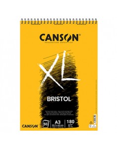 Bloco Espiralado Canson XL Bristol A3 180gr 50 Folhas