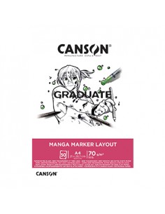 Bloco Canson Graduate Manga Marker Layout A4 70gr 50Fls