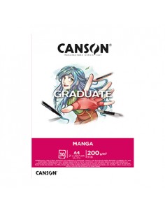 Bloco Canson Graduate Manga A4 200gr 30Fls