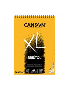 Bloco Espiralado Canson XL Bristol A4 180gr 50 Folhas