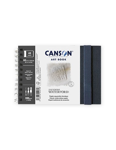 Caderno Canson Artbook Saunders Waterford A5 300gr 40 Folhas