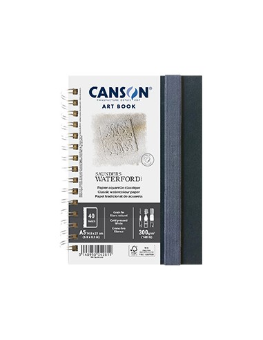 Caderno Canson Artbook Saunders Waterford A5 300gr 40 Folhas