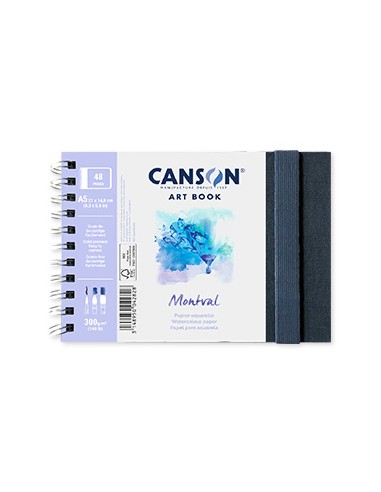 Caderno Canson Artbook Montval A5 300gr 48 Folhas