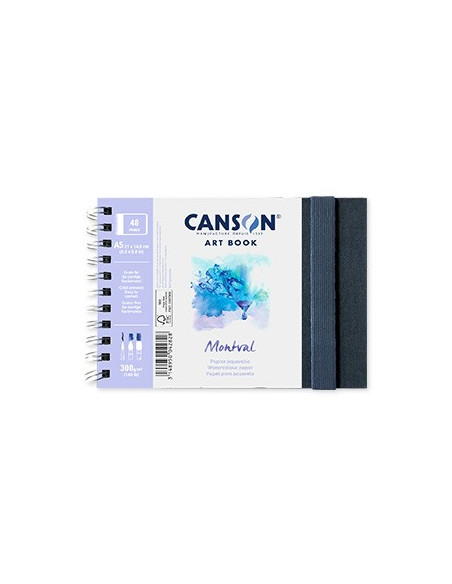 Caderno Canson Artbook Montval A5 300gr 48 Folhas