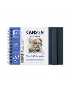 Caderno Canson Artbook Mixed Media Artist A5 300gr 56 Folhas