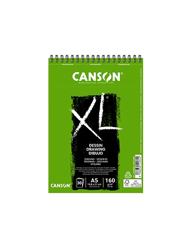 Bloco Espiralado Canson XL Dessin A5 160gr 30 Folhas