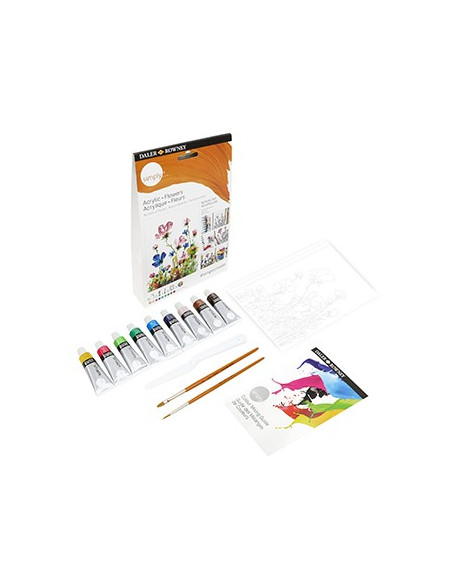 Conjunto Simply Activity Set Acrílico Flores