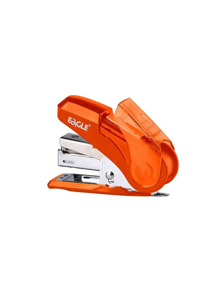 Mini Agrafador Nº10 para 16 Folhas Eagle Laranja