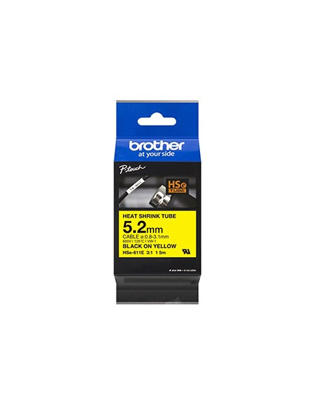 Fita Tubo Termo Retrátil 5,2mmx1,5m Amarelo/Preto