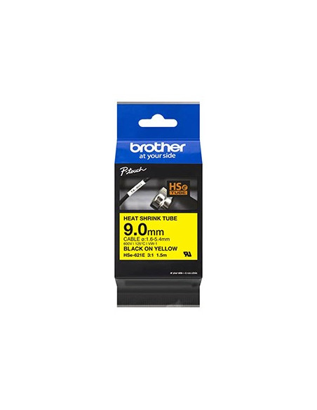 Fita Tubo Termo Retrátil 9mmx1,5m Amarelo/Preto